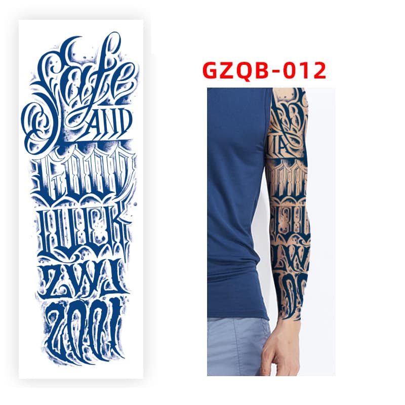 Herbal Juice Full Arm Tattoo Sticker(155mm*465mm)GZQB012