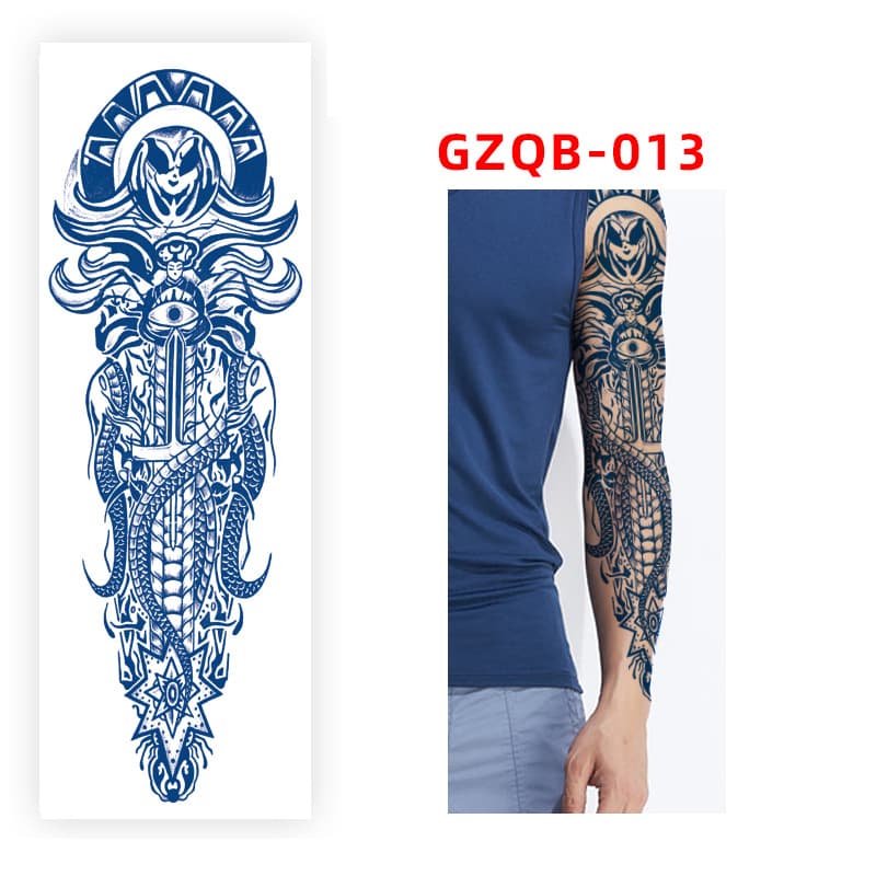 Herbal Juice Full Arm Tattoo Sticker(155mm*465mm)GZQB013