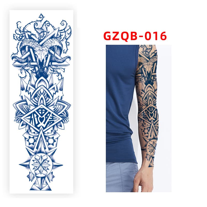 Herbal Juice Full Arm Tattoo Sticker(155mm*465mm)GZQB016