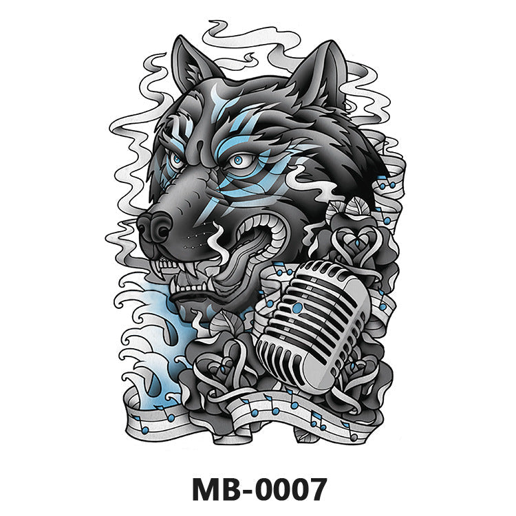 Colorful Back Tattoo Sticker (320mm*480mm) MB0007