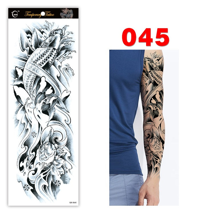 Full arm tattoo sticker color tattoo sticker waterproof tattoo sticker 045