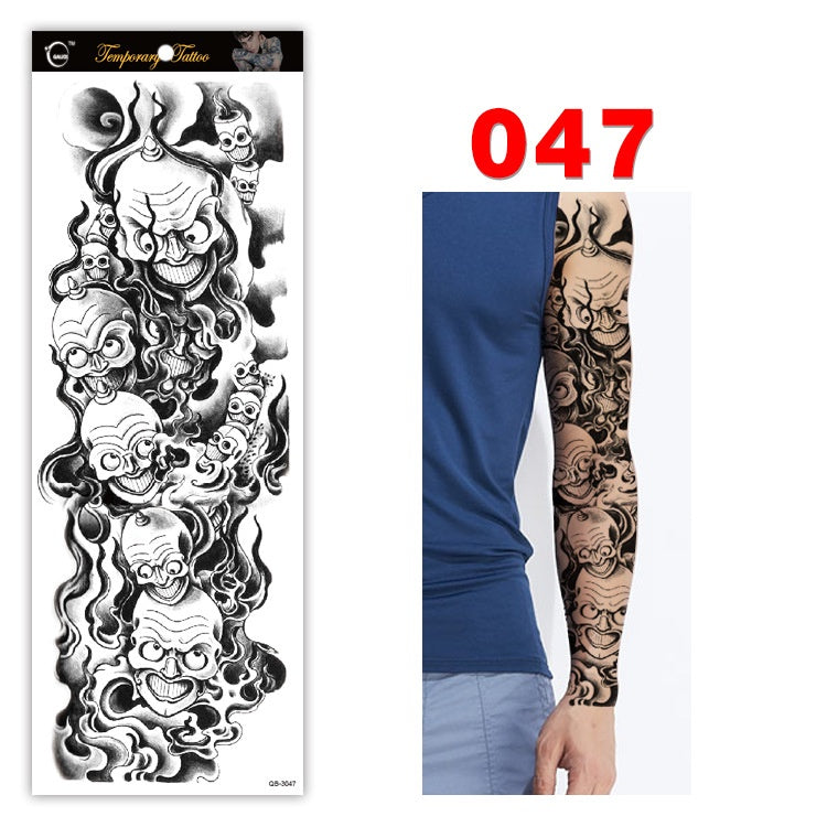 Full arm tattoo sticker color tattoo sticker waterproof tattoo sticker 047