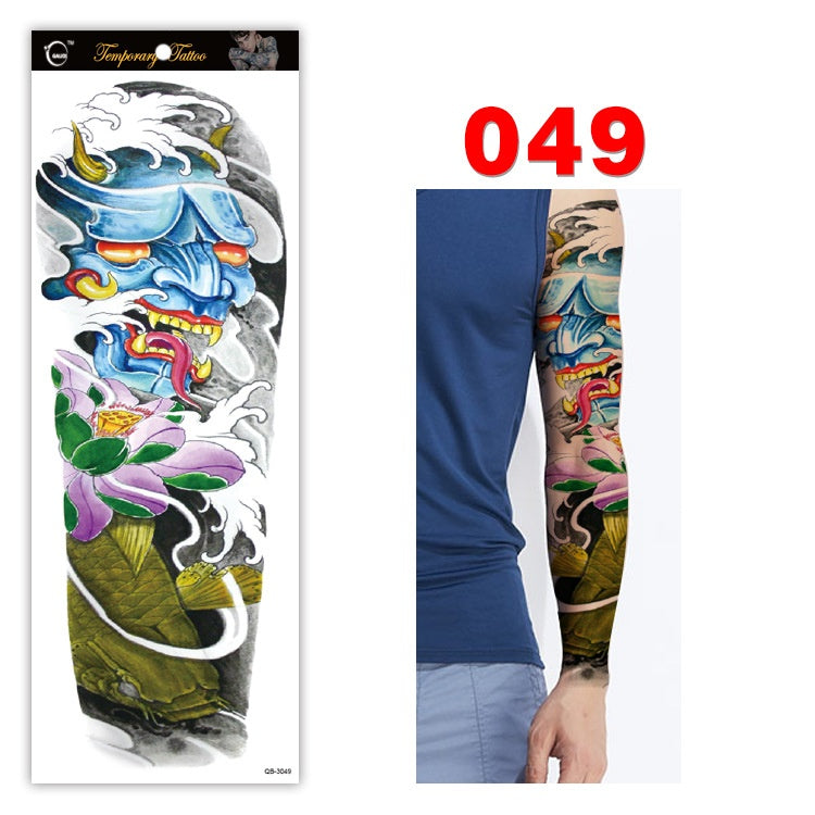 Full arm tattoo sticker color tattoo sticker waterproof tattoo sticker 049