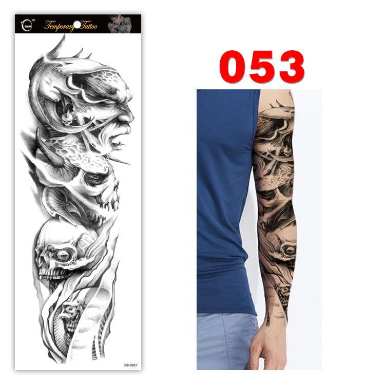 Full arm tattoo sticker color tattoo sticker waterproof tattoo sticker 053