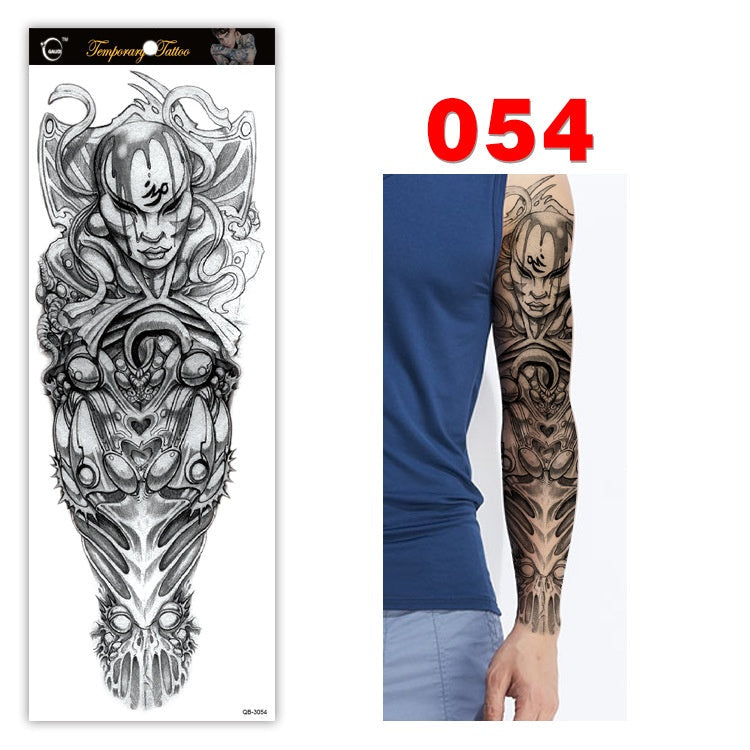 Full arm tattoo sticker color tattoo sticker waterproof tattoo sticker 054