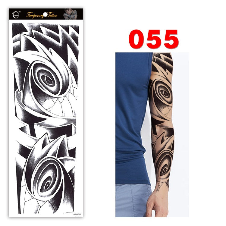 Full arm tattoo sticker color tattoo sticker waterproof tattoo sticker 055