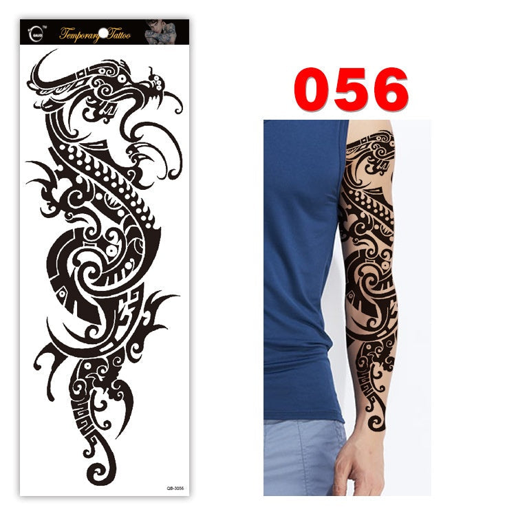 Full arm tattoo sticker color tattoo sticker waterproof tattoo sticker 056