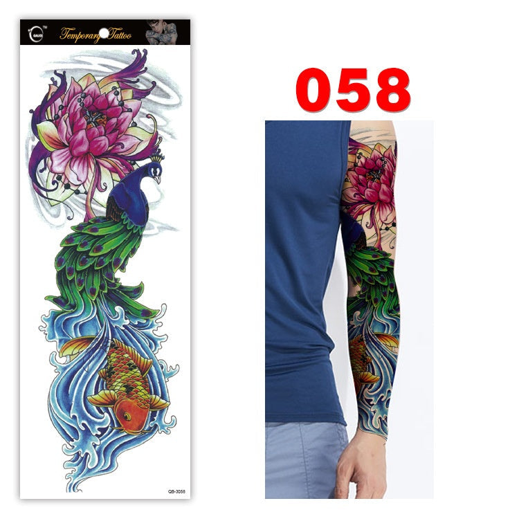 Full arm tattoo sticker color tattoo sticker waterproof tattoo sticker 058