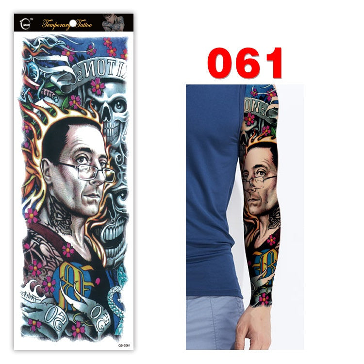 Full arm tattoo sticker color tattoo sticker waterproof tattoo sticker 061