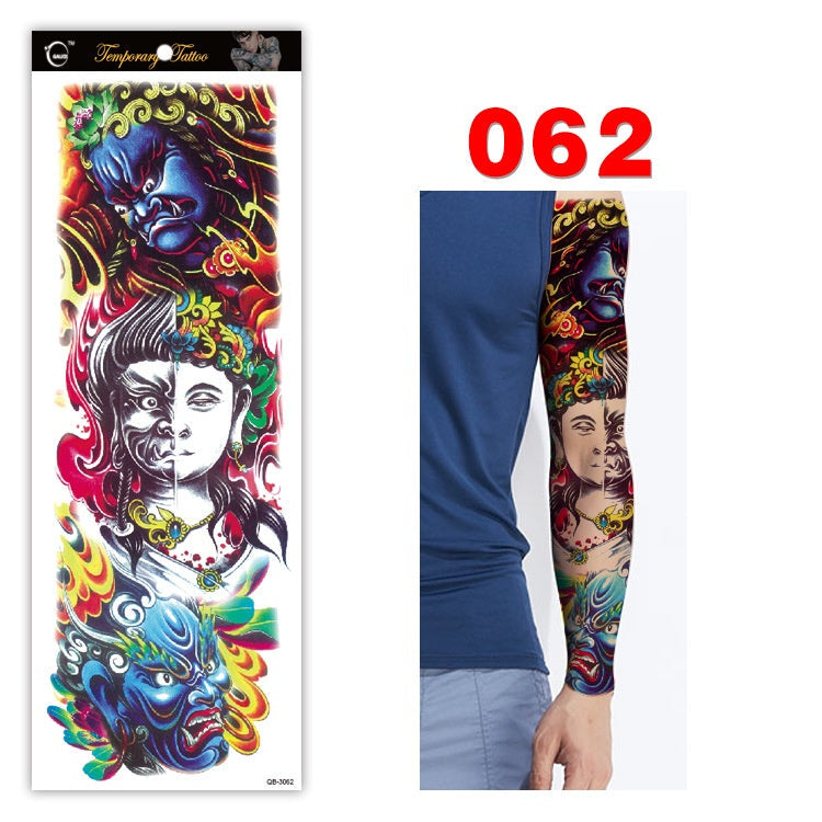 Full arm tattoo sticker color tattoo sticker waterproof tattoo sticker 062