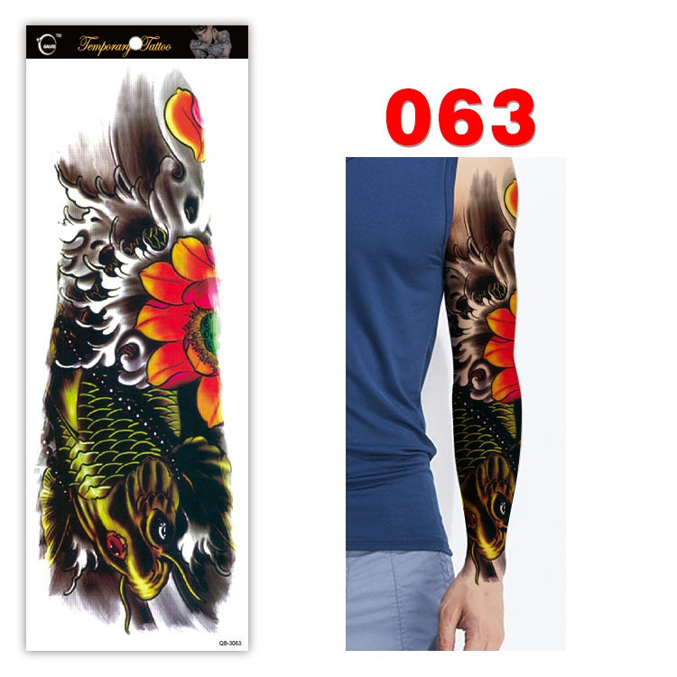 Full arm tattoo sticker color tattoo sticker waterproof tattoo sticker 063