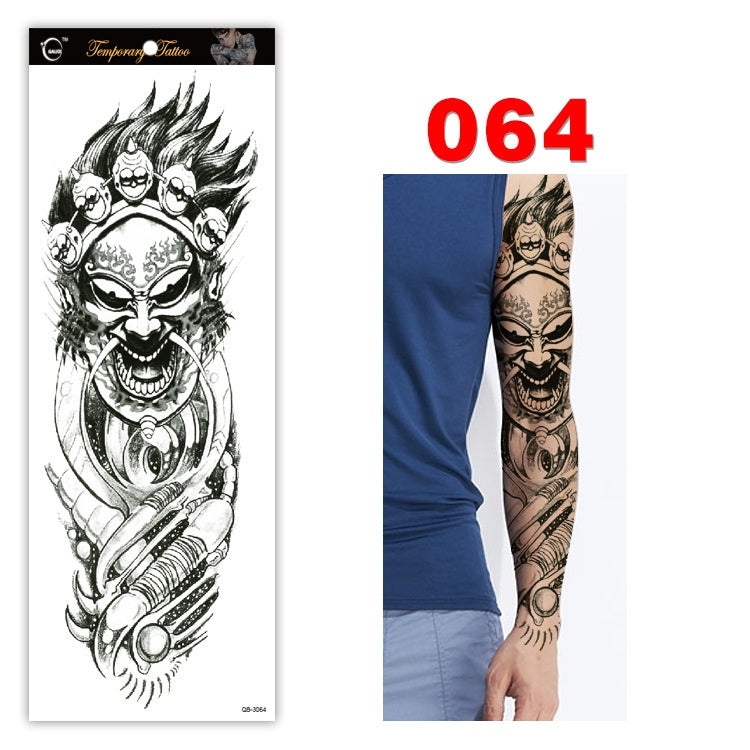 Full arm tattoo sticker color tattoo sticker waterproof tattoo sticker 064