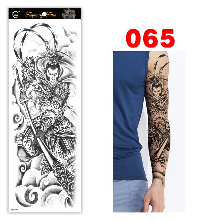 Full arm tattoo sticker color tattoo sticker waterproof tattoo sticker 065