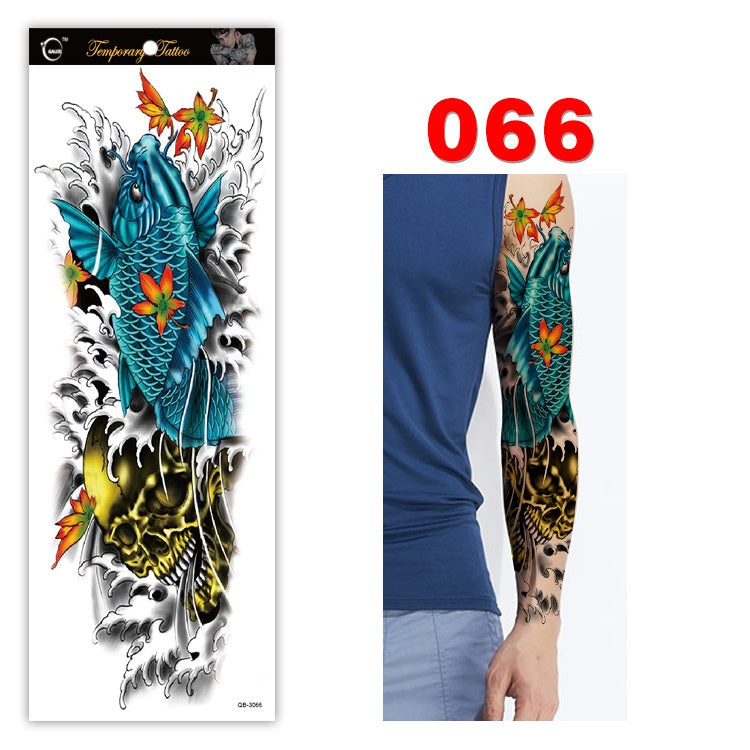 Full arm tattoo sticker color tattoo sticker waterproof tattoo sticker 066