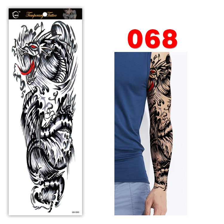 Full arm tattoo sticker color tattoo sticker waterproof tattoo sticker 068