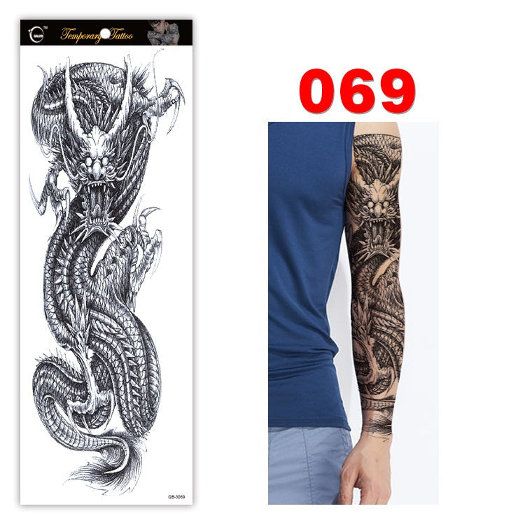 Full arm tattoo sticker color tattoo sticker waterproof tattoo sticker 069