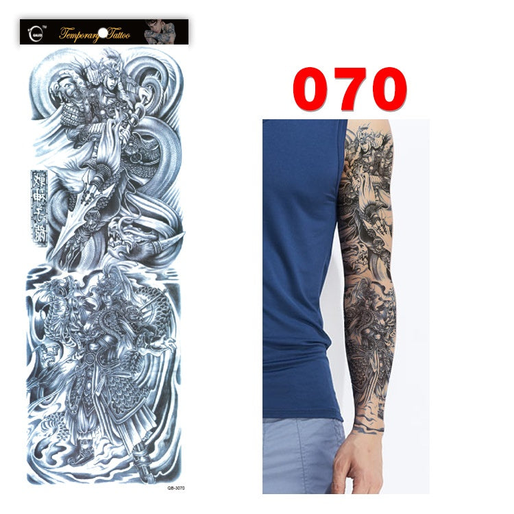 Full arm tattoo sticker color tattoo sticker waterproof tattoo sticker 070