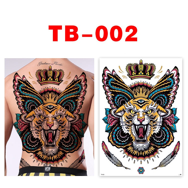 Colorful Back Tattoo Sticker (320mm*480mm) TB002