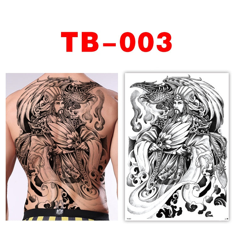 Colorful Back Tattoo Sticker (320mm*480mm) TB003