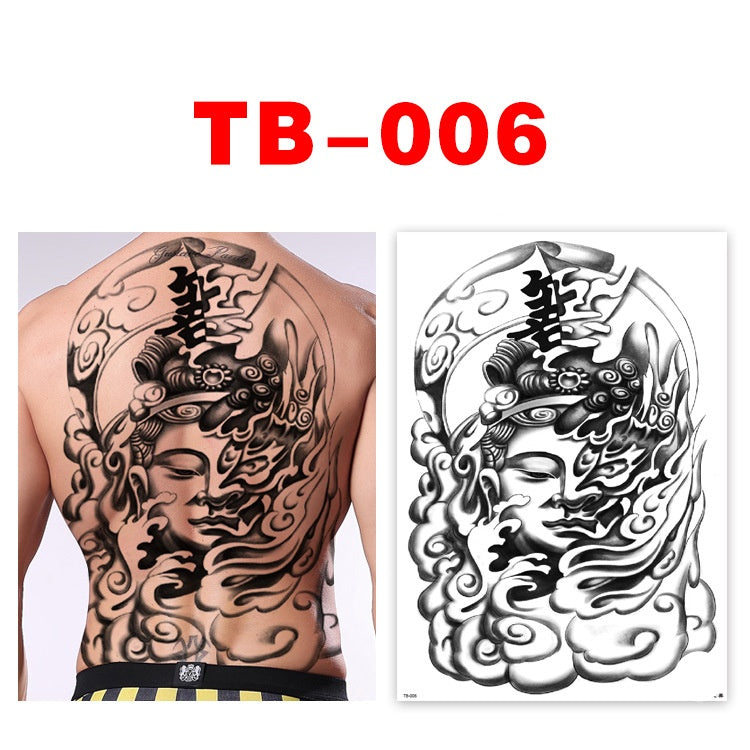 Colorful Back Tattoo Sticker (320mm*480mm) TB006