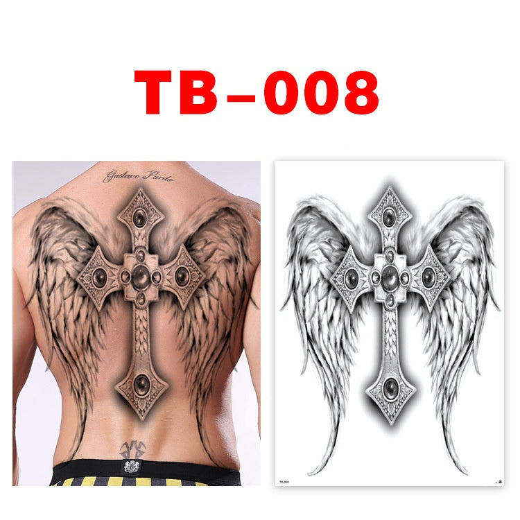 Colorful Back Tattoo Sticker (320mm*480mm) TB007