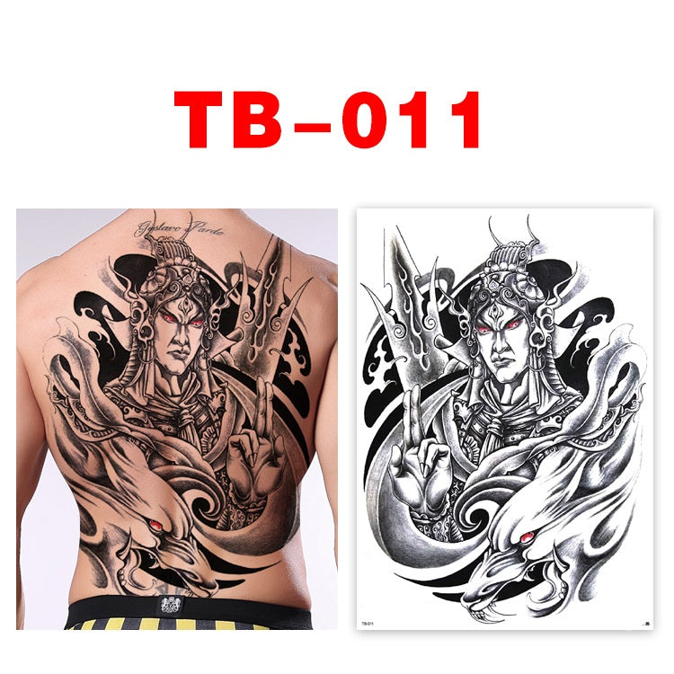 Colorful Back Tattoo Sticker (320mm*480mm) TB011