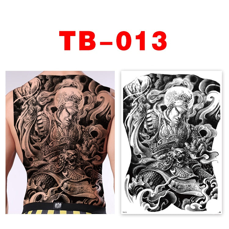 Colorful Back Tattoo Sticker (320mm*480mm) TB013