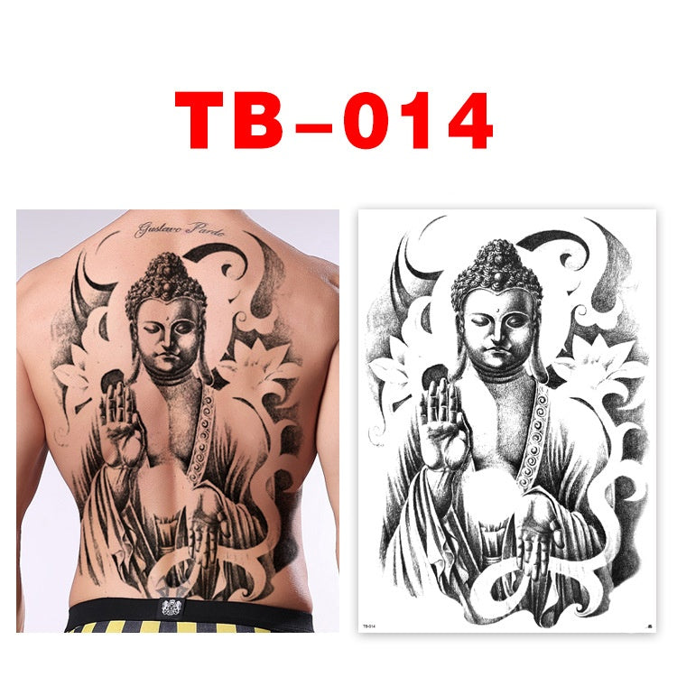 Colorful Back Tattoo Sticker (320mm*480mm) TB014