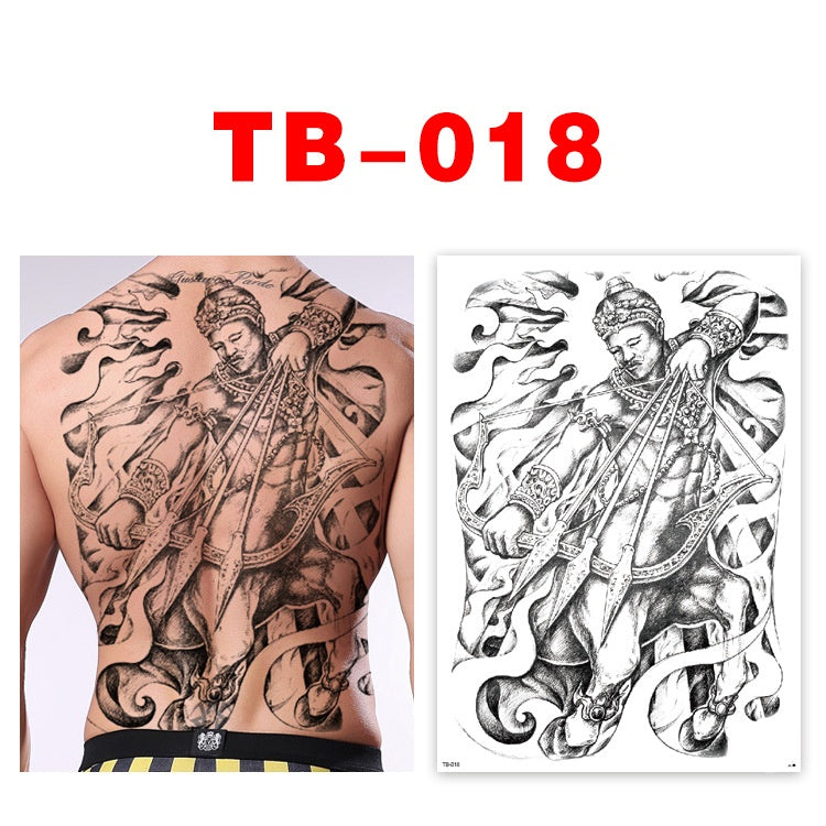 Colorful Back Tattoo Sticker (320mm*480mm) TB018