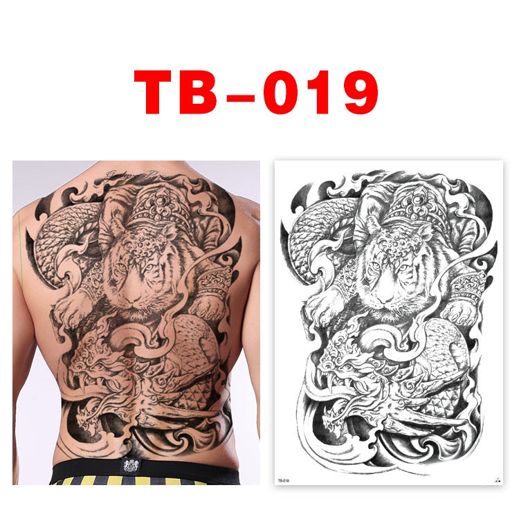 Colorful Back Tattoo Sticker (320mm*480mm) TB019