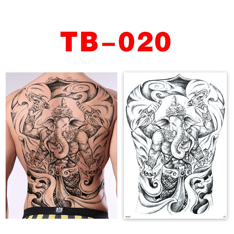 Colorful Back Tattoo Sticker (320mm*480mm) TB020