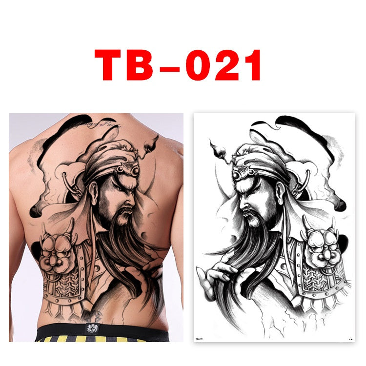 Colorful Back Tattoo Sticker (320mm*480mm) TB021