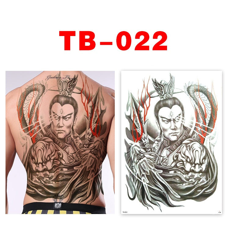 Colorful Back Tattoo Sticker (320mm*480mm) TB022