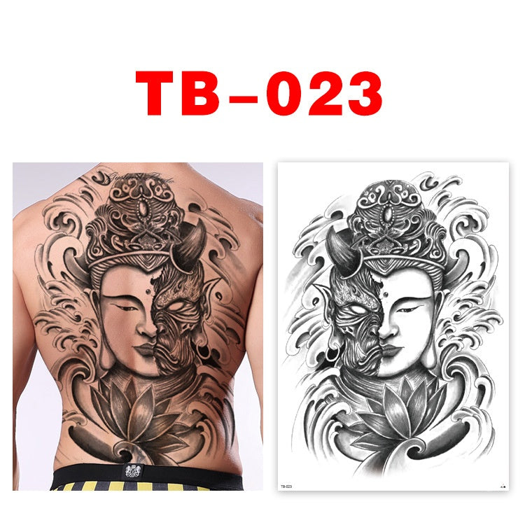 Colorful Back Tattoo Sticker (320mm*480mm) TB023