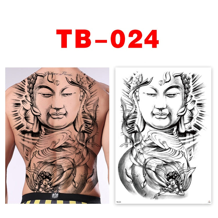 Colorful Back Tattoo Sticker (320mm*480mm) TB024