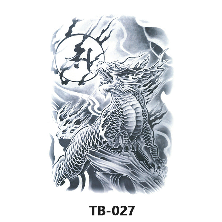 Colorful Back Tattoo Sticker (320mm*480mm) TB027