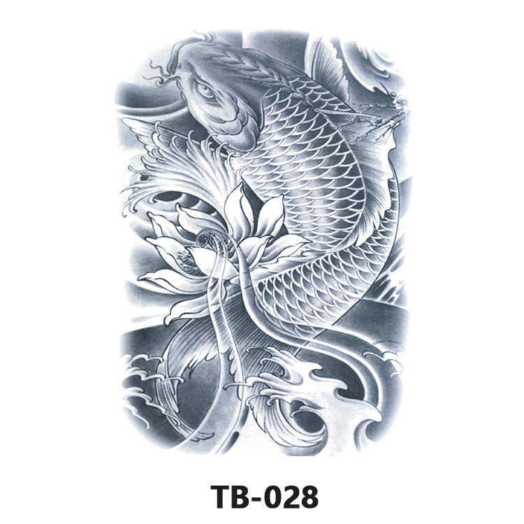 Colorful Back Tattoo Sticker (320mm*480mm) TB028