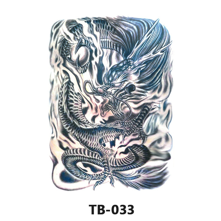 Colorful Back Tattoo Sticker (320mm*480mm) TB033