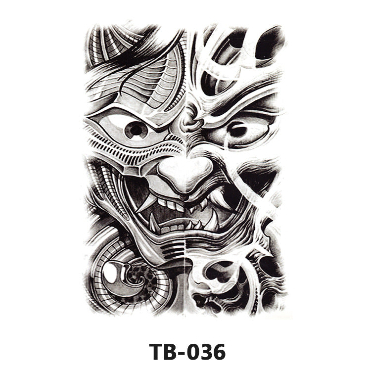 Colorful Back Tattoo Sticker (320mm*480mm) TB036