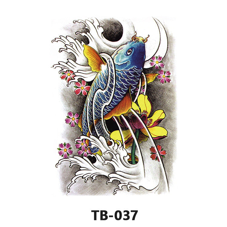 Colorful Back Tattoo Sticker (320mm*480mm) TB037