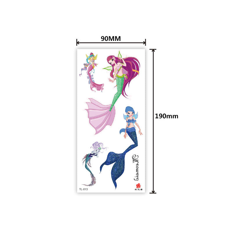 Colorful Half Arm Tattoo Sticker (90mm*190mm) 013