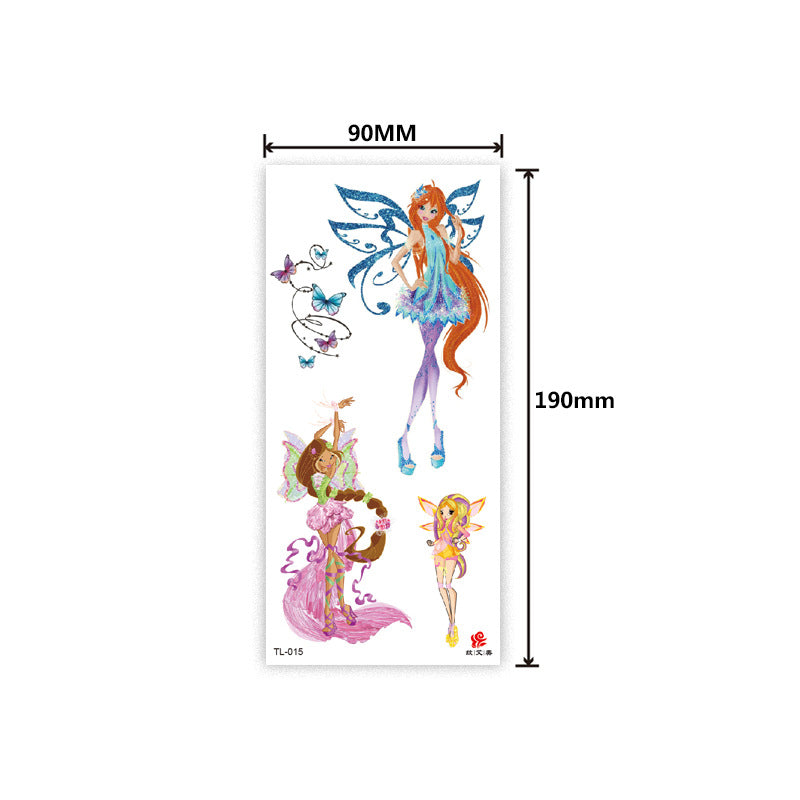 Colorful Half Arm Tattoo Sticker (90mm*190mm) 015