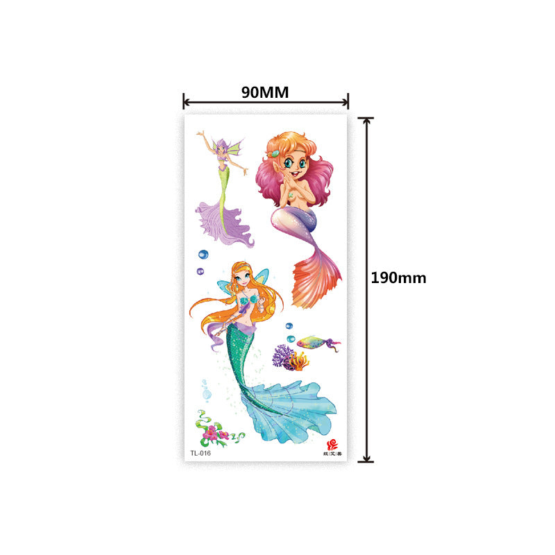 Colorful Half Arm Tattoo Sticker (90mm*190mm) 016