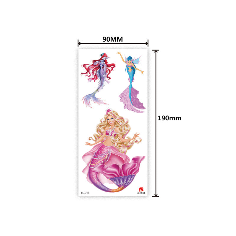 Colorful Half Arm Tattoo Sticker (90mm*190mm) 018