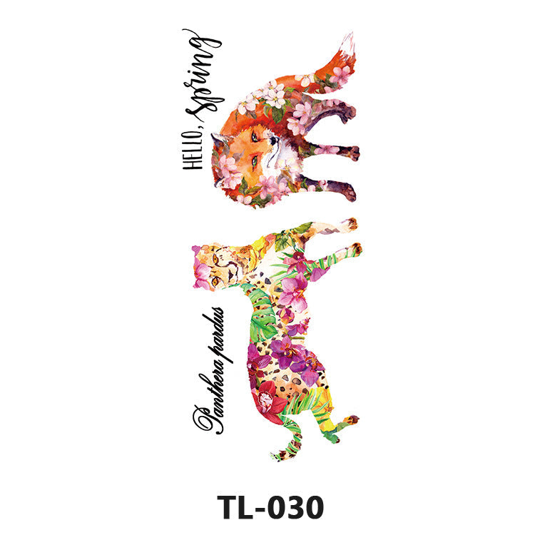 Colorful Half Arm Tattoo Sticker (90mm*190mm) 030