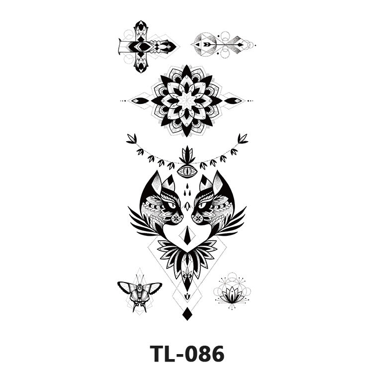 Colorful Half Arm Tattoo Sticker (90mm*190mm) 086