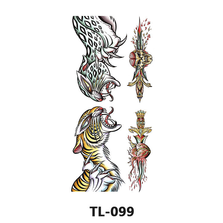 Colorful Half Arm Tattoo Sticker (90mm*190mm) 099