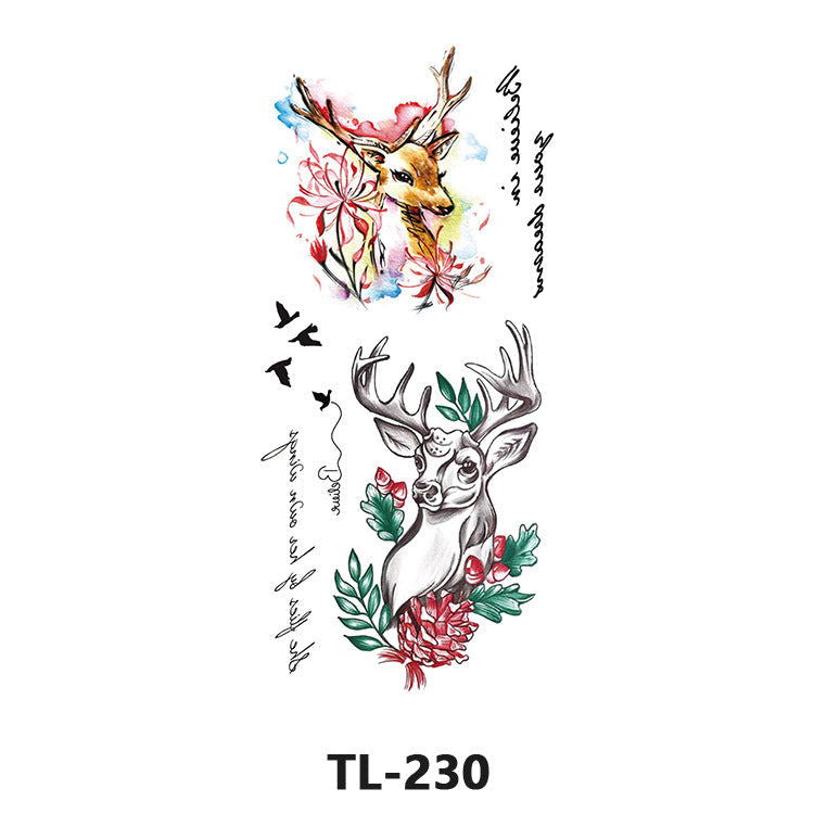 Colorful Half Arm Tattoo Sticker (90mm*190mm) 230