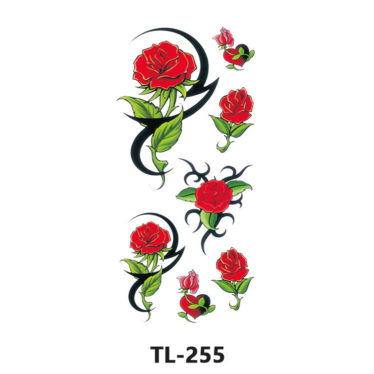 Colorful Half Arm Tattoo Sticker (90mm*190mm) 255