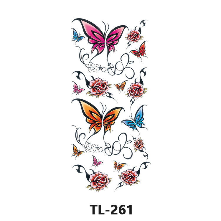 Colorful Half Arm Tattoo Sticker (90mm*190mm) 261